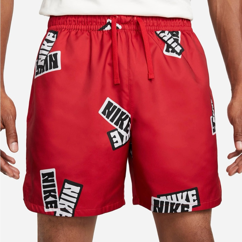 Nike Men's Bold Red Swim Trunks